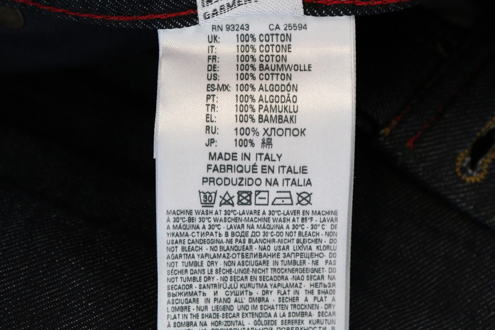 DIESEL Dagh 0088Z W32 L32 Men's Jeans Straight Fit Pure Cotton Blue 5-Pockets