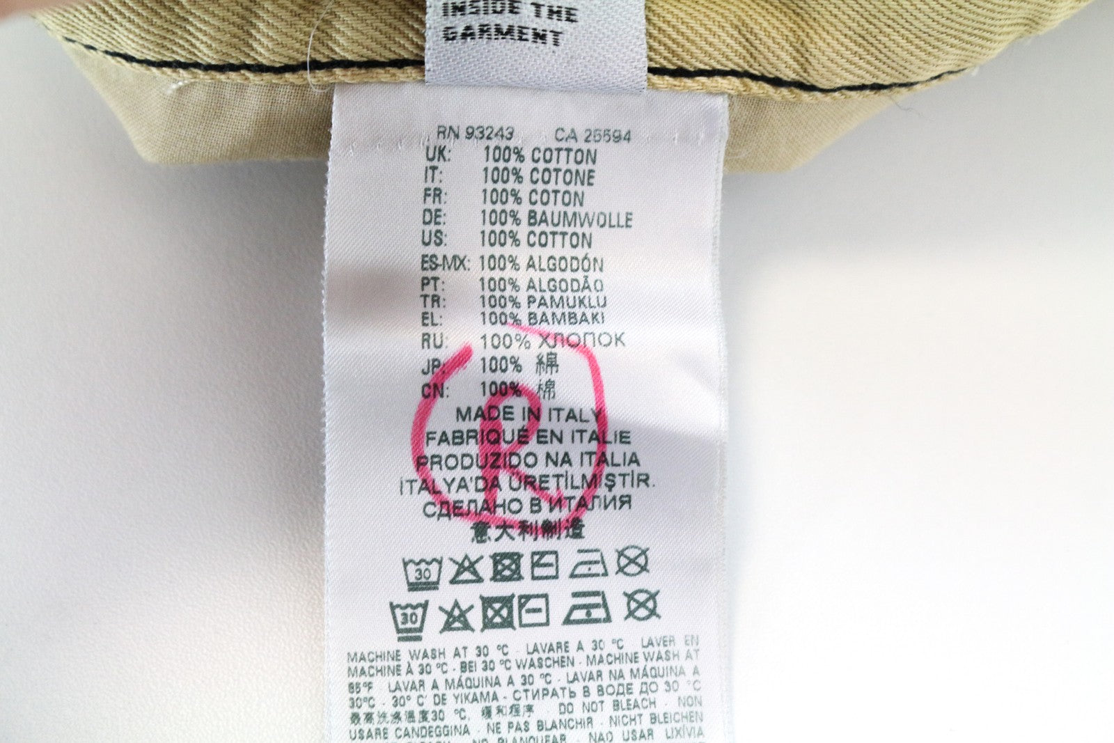 DIESEL D-Macs-SY1 069KR Men's Red Cotton Straight Jeans W32 L32 5-Pocket Pattern