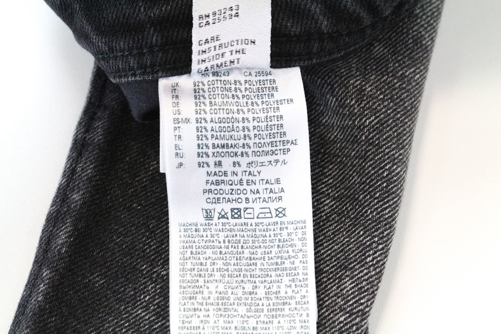 DIESEL Deepzip 084WQ Slim Carrot Fit vyriški džinsai pilki W27 L32 tampri medvilnė