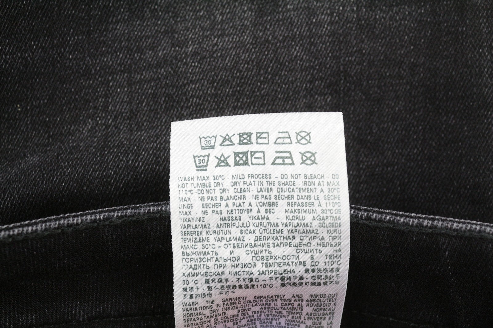 DIESEL 1979 Sleenker 09A89 Men Jeans W36/L30 Skinny Distress Black RRP€275