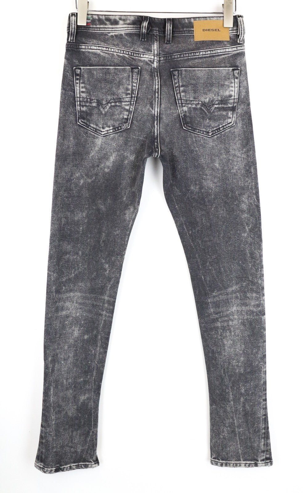 DIESEL Deepzip 084WQ W27 L32 Men's Jeans Grey Carrot Slim Fit Washed Cotton