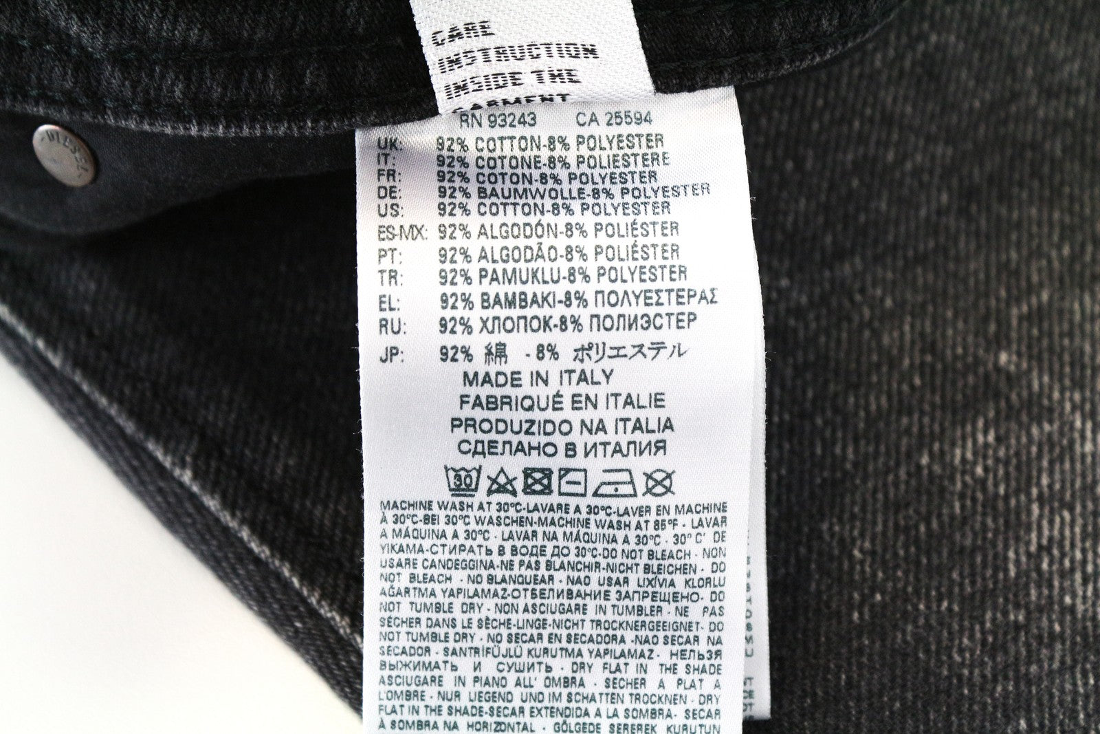 DIESEL Deepzip 084WQ Grey Slim Carrot Fit Jeans W32 L32 Men's 5-Pocket Cotton