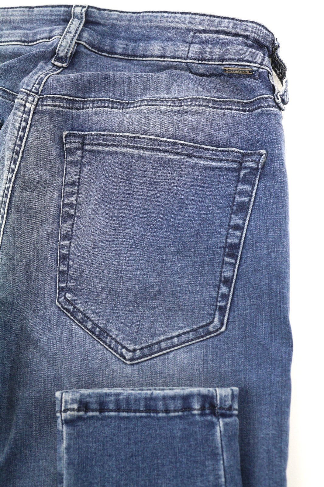 DIESEL Slandy 0681P Women Jeans W26/L32 Super Slim Skinny Fit Blue Stretch