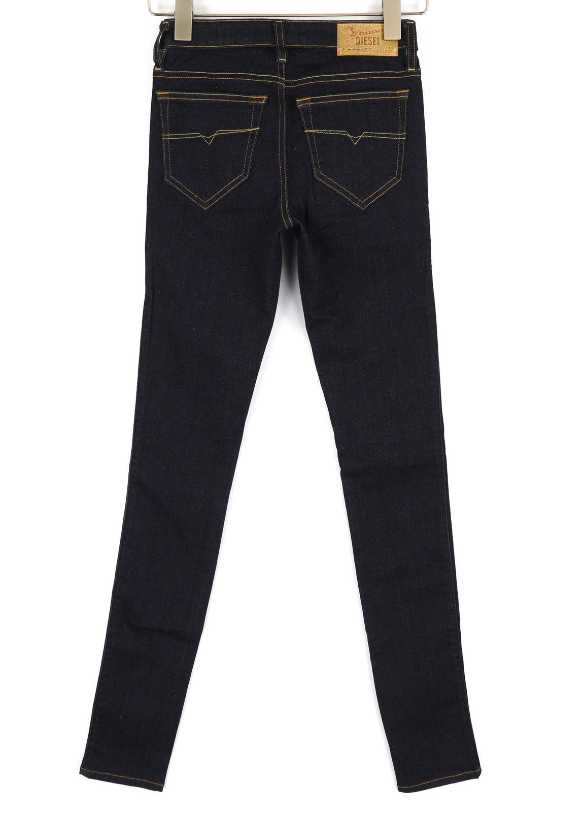 DIESEL Skinzee 0813C Women Jeans W26/L34 Super Slim Skinny Dark Blue Stretchy