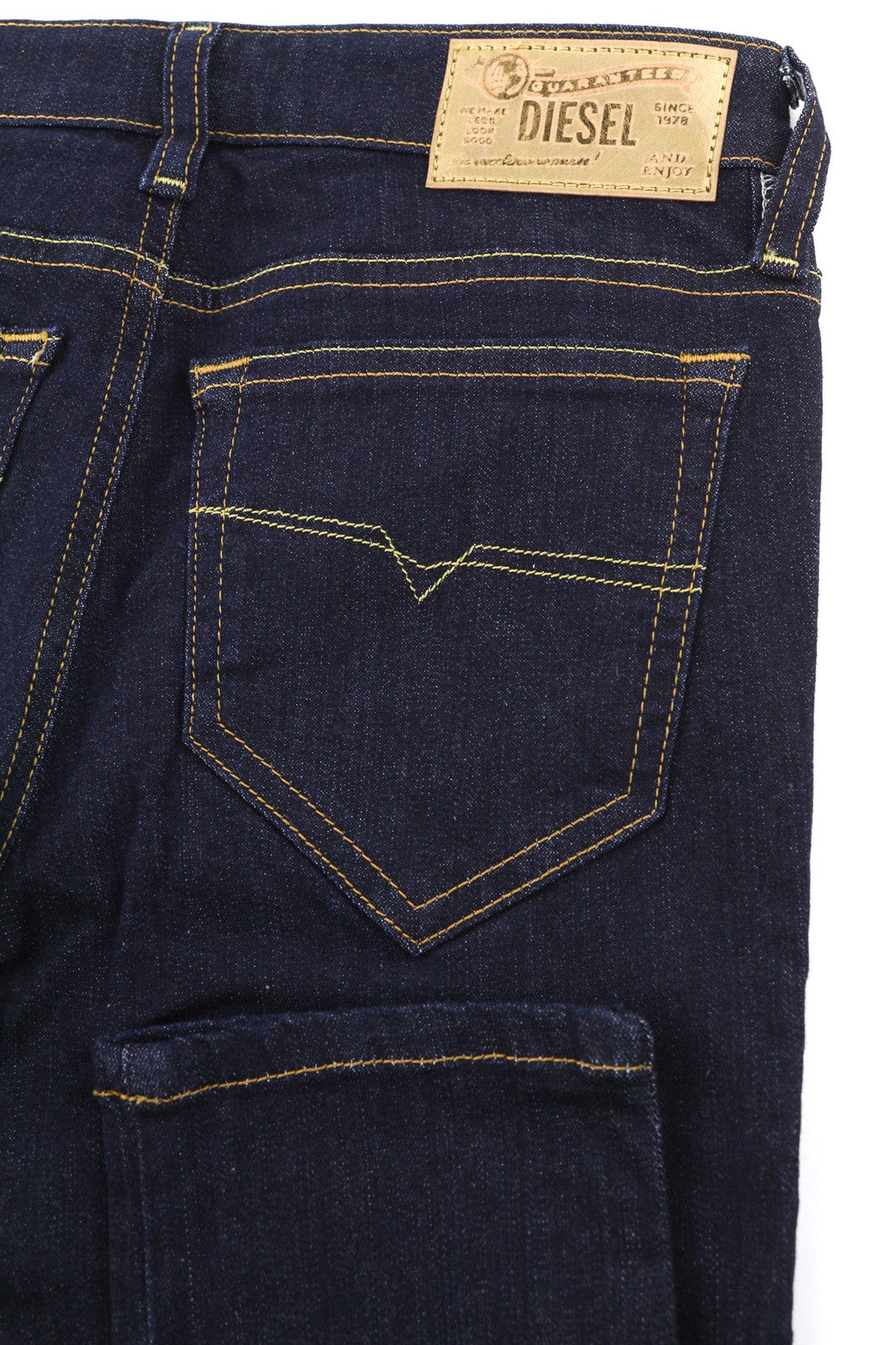 DIESEL Skinzee 0813C Women Jeans W26/L34 Super Slim Skinny Dark Blue Stretchy