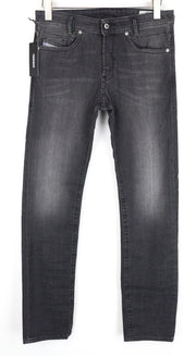 DIESEL Akee 0687J Slim Taper Fit W29 L30 Denim Grey Stretch Cotton Jeans Men's