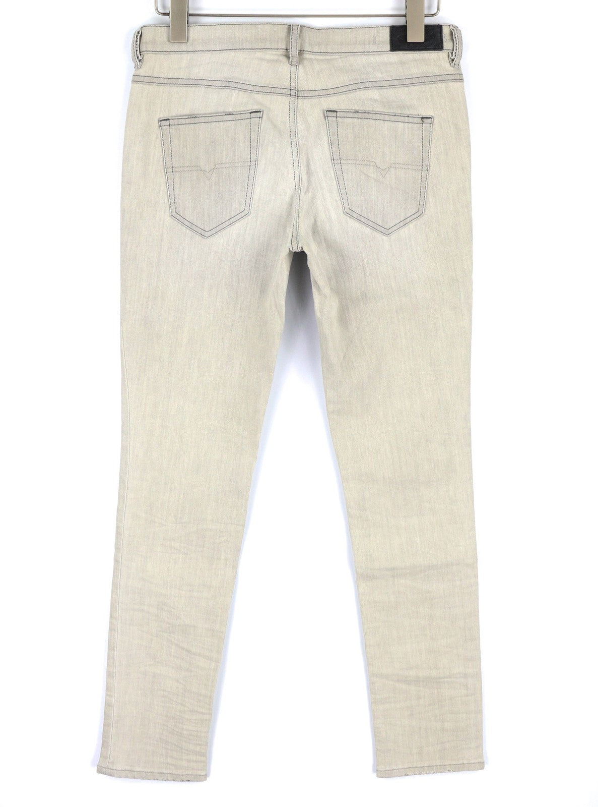 DIESEL D.N.A Belthy 0676M Women Jeans W28/L32 Slim Straight Grey Stretch RRP€180