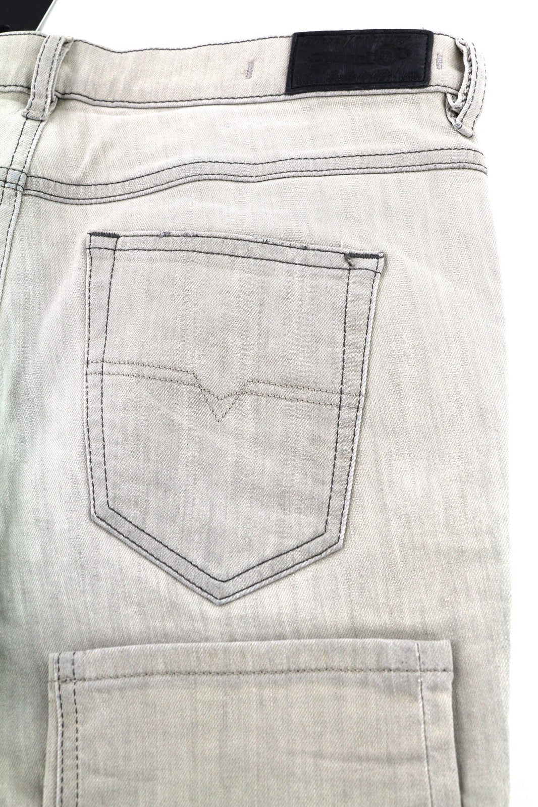 DIESEL D.N.A Belthy 0676M Women Jeans W28/L32 Slim Straight Grey Stretch RRP€180