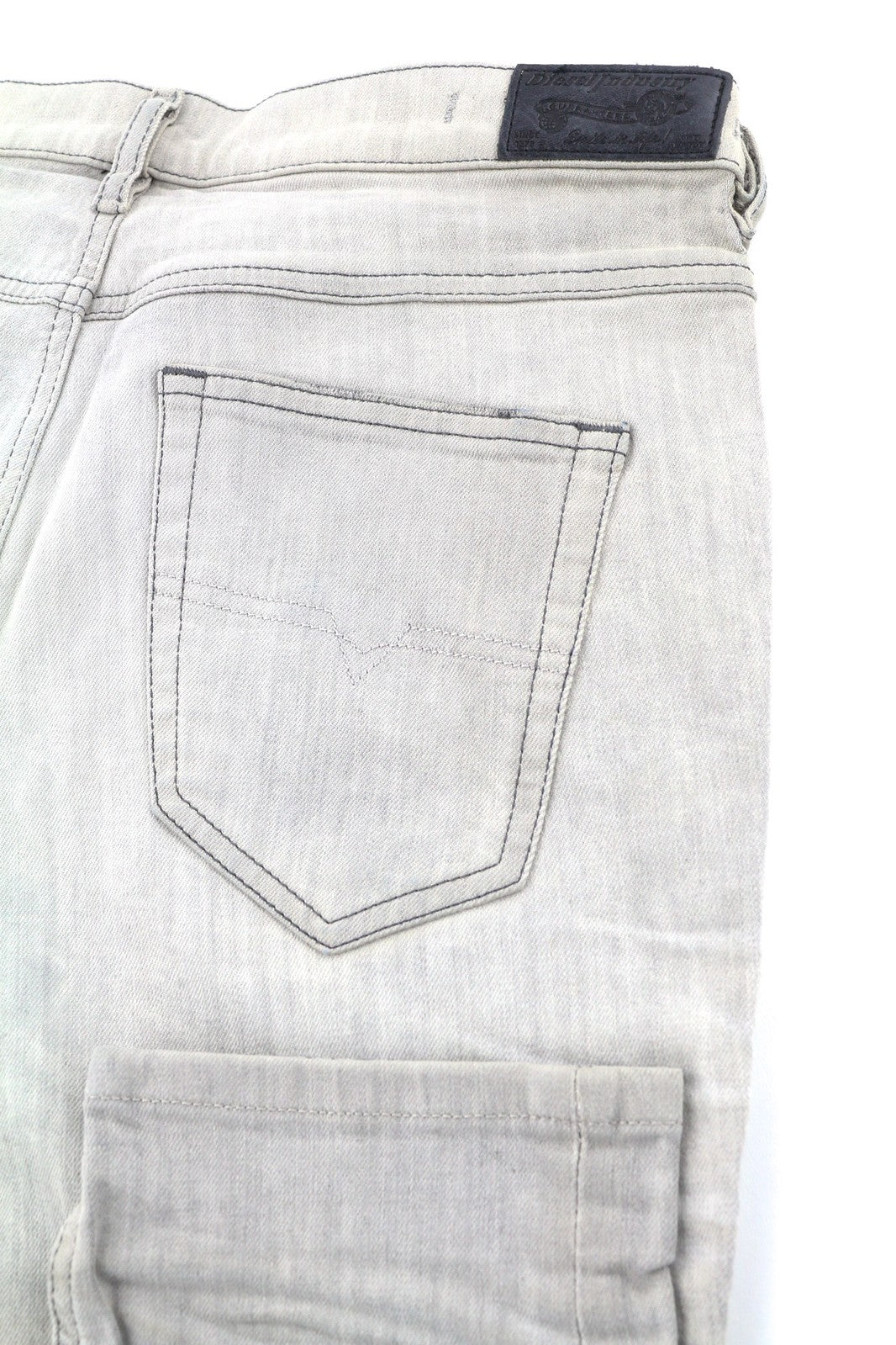 DIESEL D.N.A. Belthy 0676M Women Jeans W27/L32 Slim Straight Fit Grey RRP€180