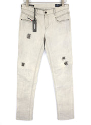 DIESEL D.N.A Belthy 0676M Women Jeans W27/L32 Slim Straight Grey Stretch RRP€180
