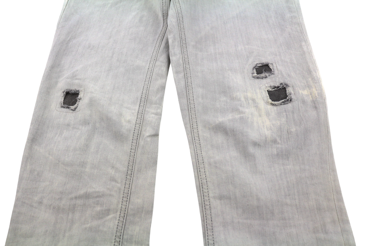 DIESEL D.N.A Belthy 0676M Women Jeans W27/L32 Slim Straight Grey Stretch RRP€180