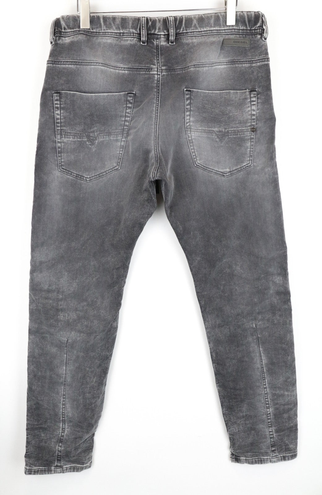 DIESEL Krooley-NE 0855B Men's Jogg Grey Sweatpants W38 Slim Carrot Stretch Fit