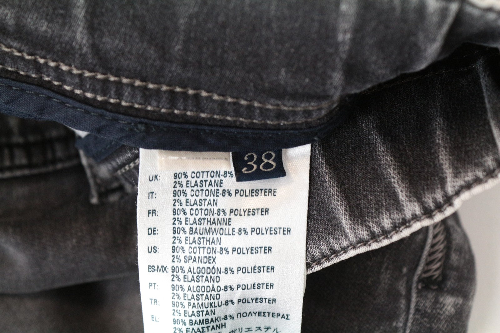 DIESEL Krooley-NE 0855B Men's Jogg Grey Sweatpants W38 Slim Carrot Stretch Fit