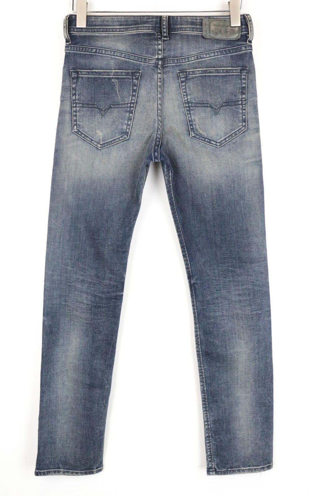 DIESEL Buster R78U6 Blue W27 L30 Slim Fit Tapered Men's Jeans Faded Distressed