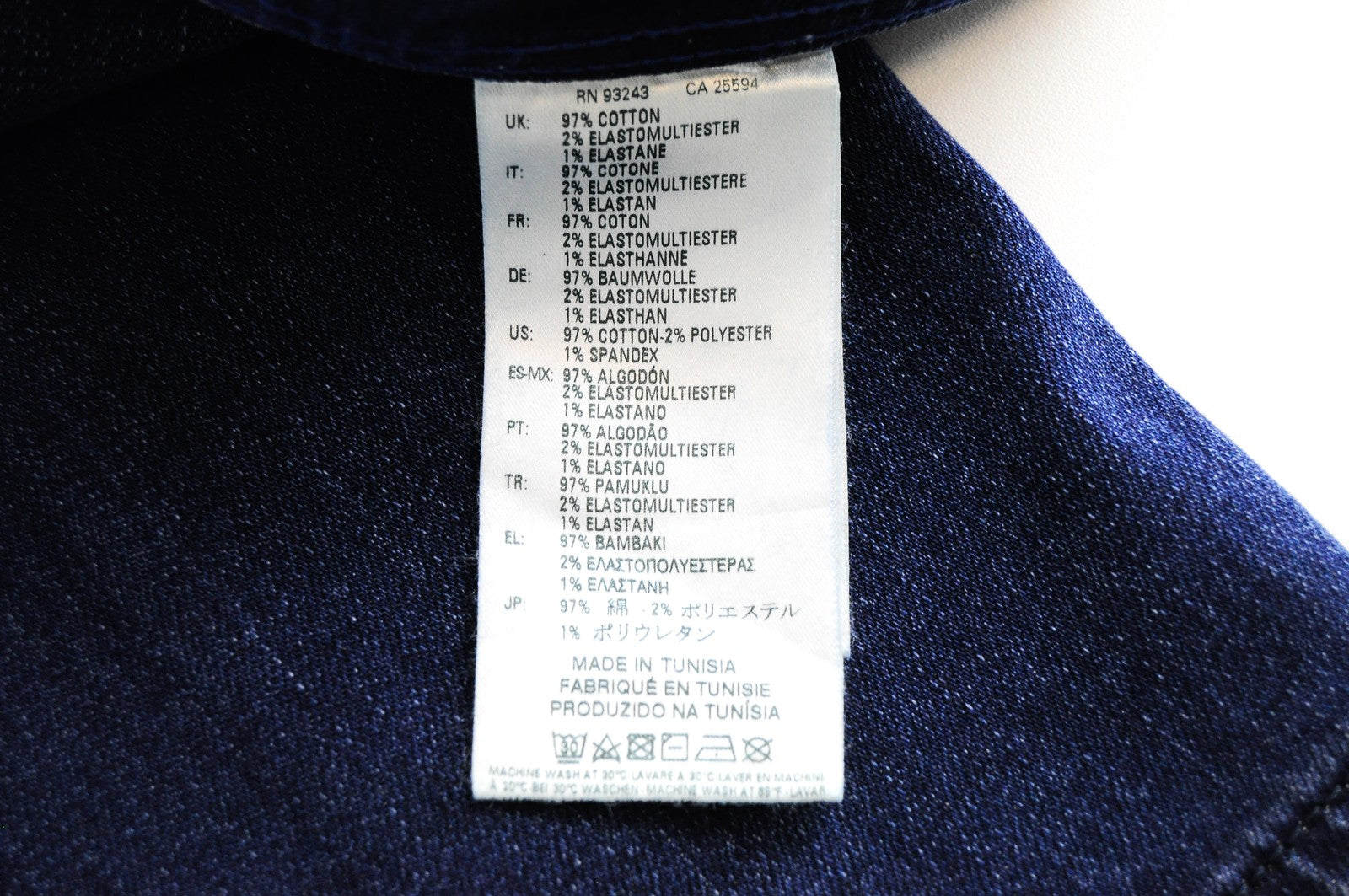 DIESEL Tepphar 084EH Mens Jeans W38/L32 Slim Carrot  Blue Cotton Stretchy