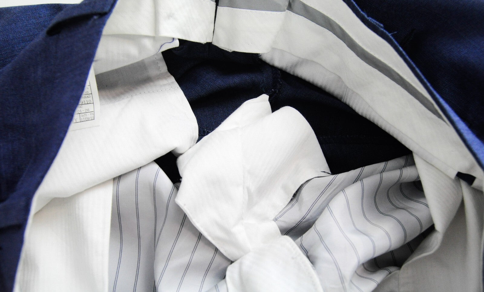 SUITSUPPLY Lazio Men's Suit UK40R Blue Wool Two Piece Slim Formal Cut