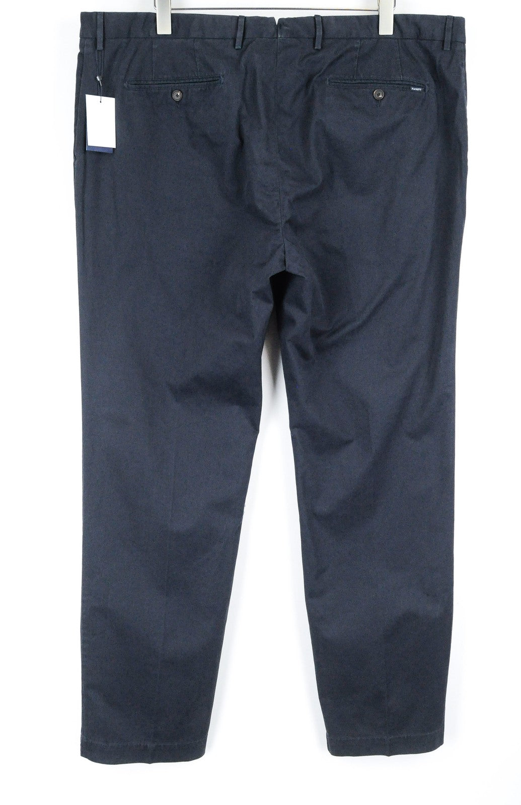 HACKETT Sanderson Men's Trousers UK44L Navy Chino Low Waist Stretch Fit
