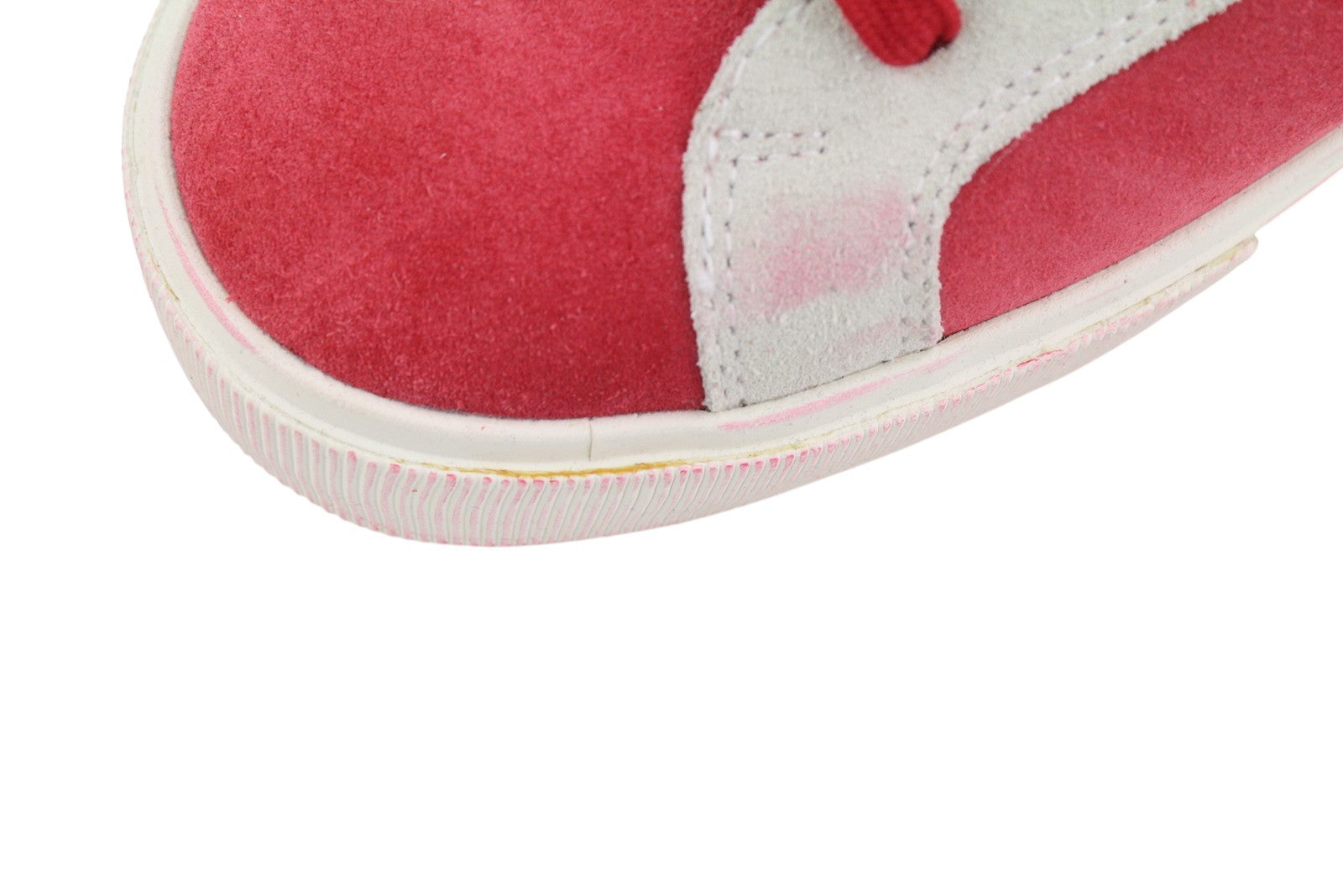 DIESEL S-Mydori LC Men Sneakers EU41 Red Suede Leather Almond Toe Laced RRP€200