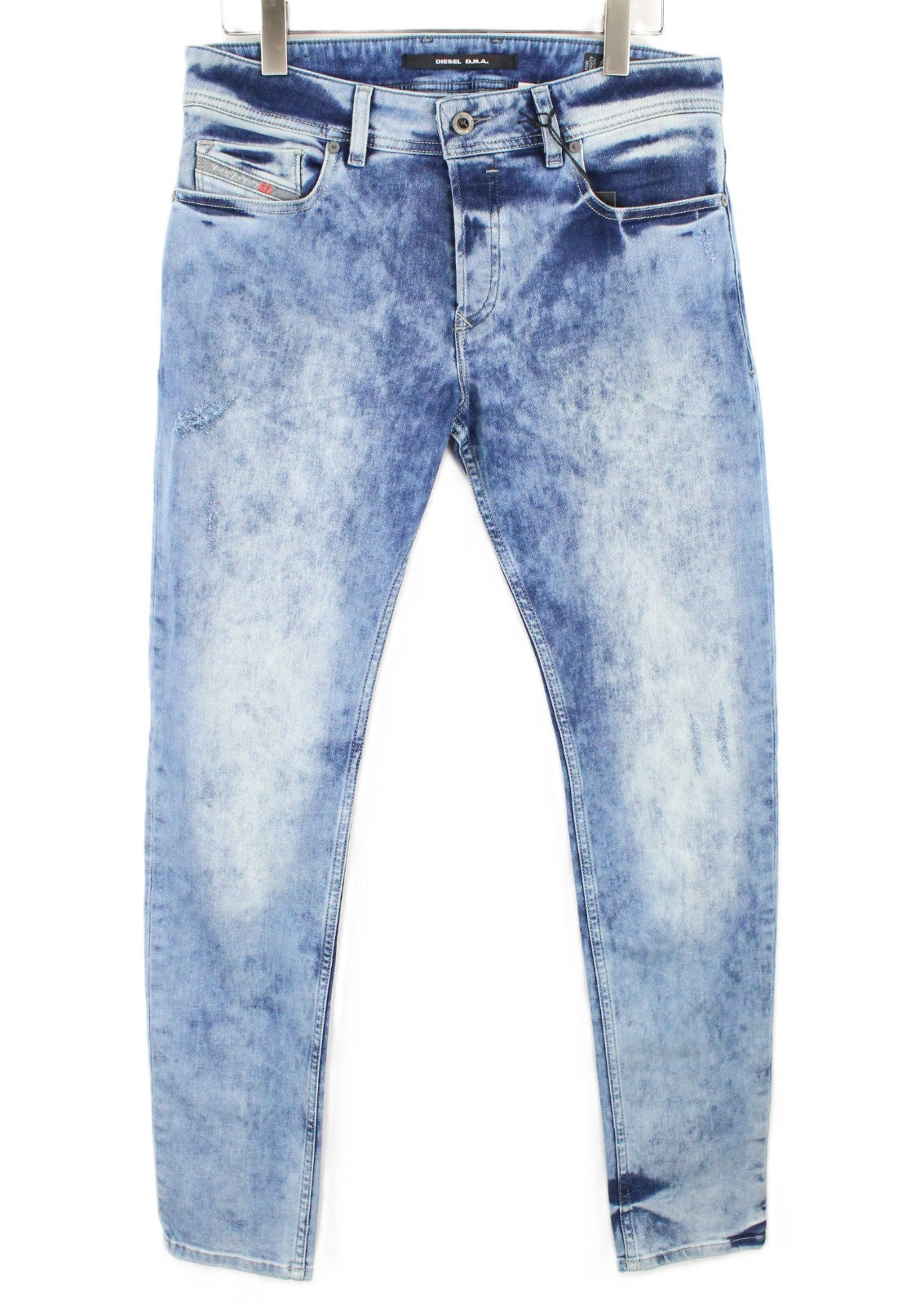 DIESEL Sleenker RC4DK Men's Jeans W32/L32 Slim Skinny Cotton Stretch Blue Wash