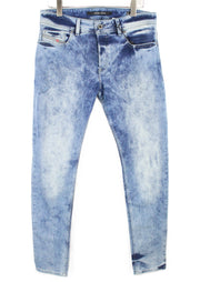 DIESEL Sleenker RC4DK Men's Jeans W32/L32 Slim Skinny Cotton Stretch Blue Wash