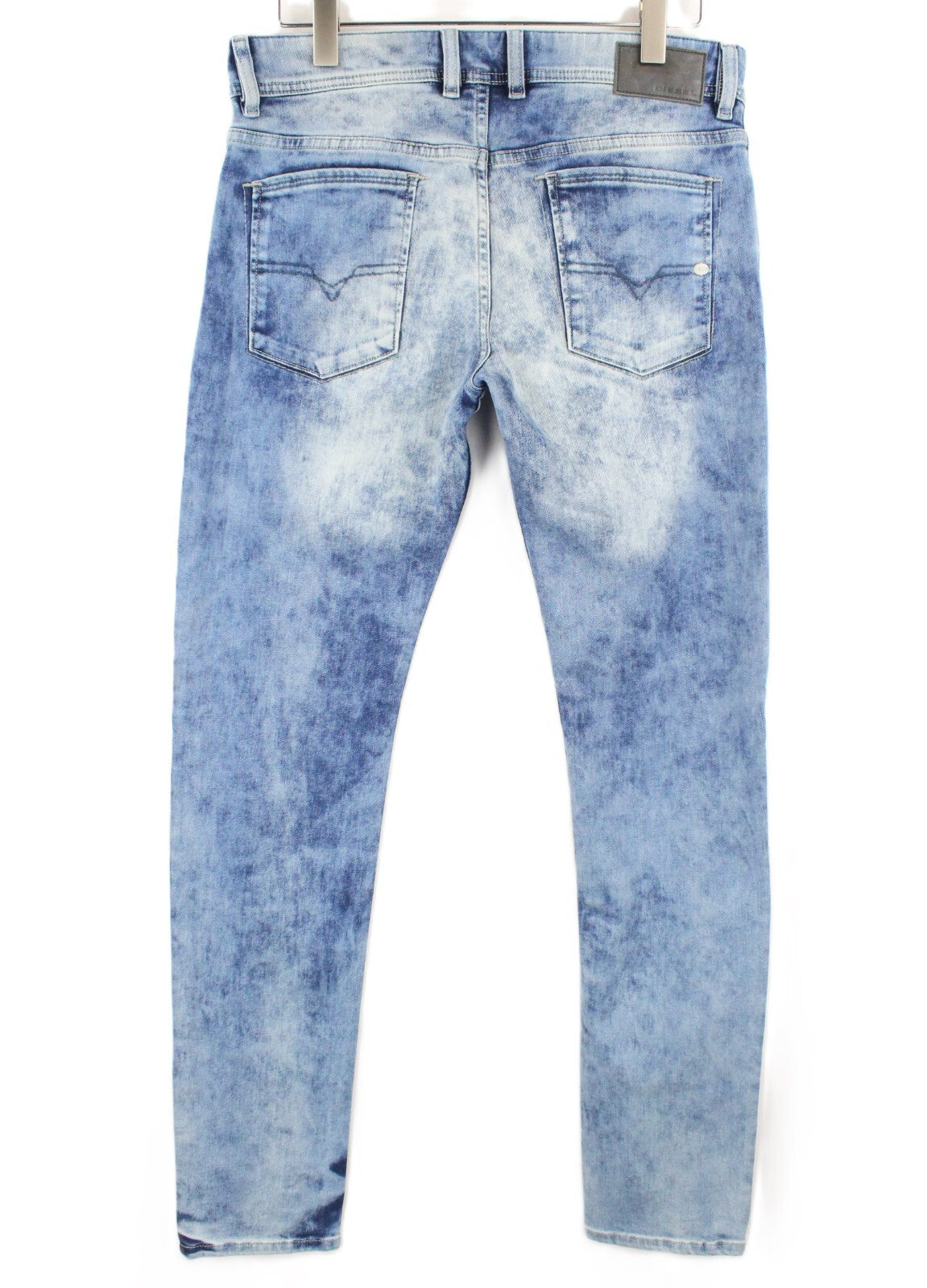 DIESEL Sleenker RC4DK Men's Jeans W32/L32 Slim Skinny Cotton Stretch Blue Wash