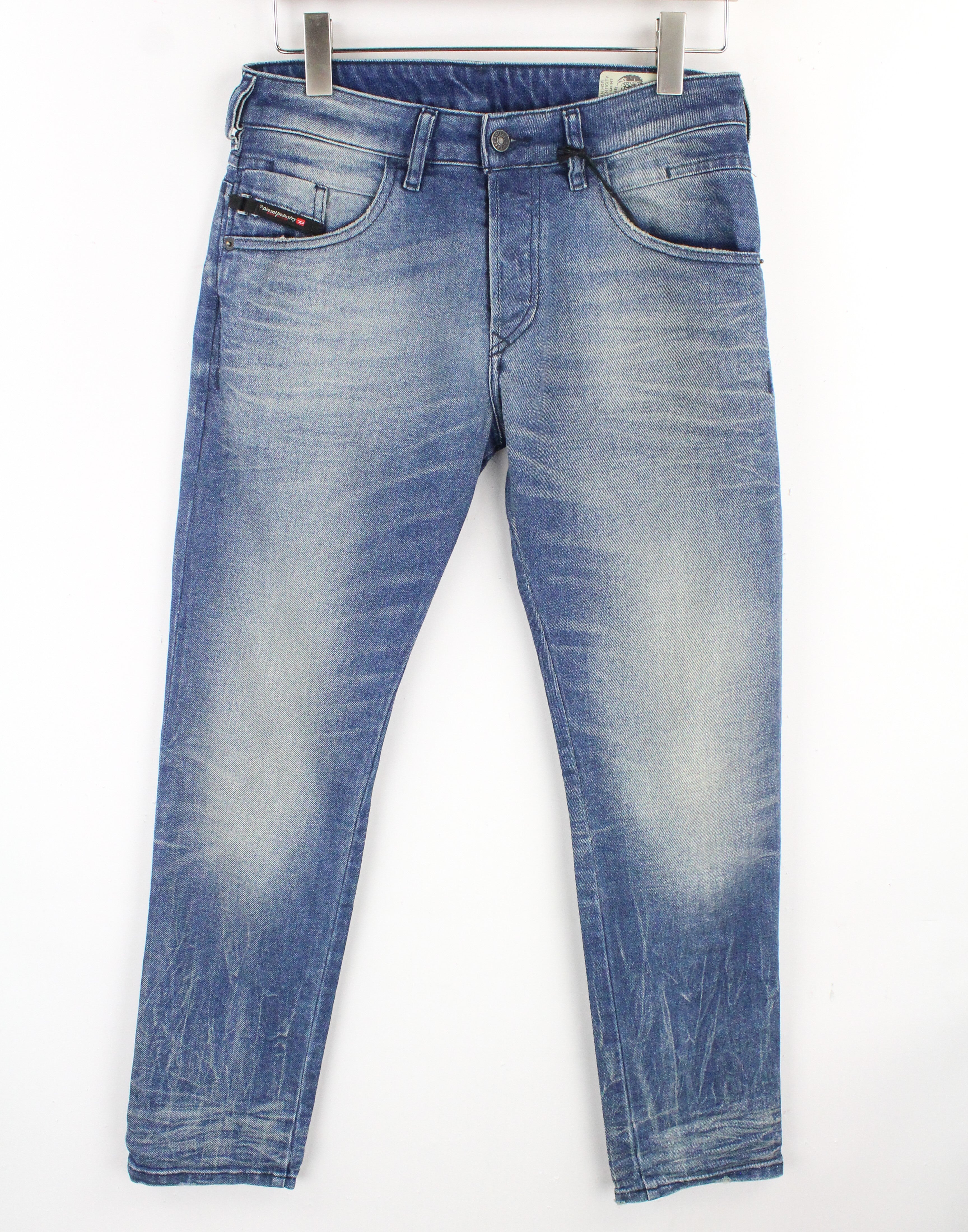 DIESEL D-Bazer 0090D Men's Jeans W28/L30 Tapered Blue Stretch Cotton Urban