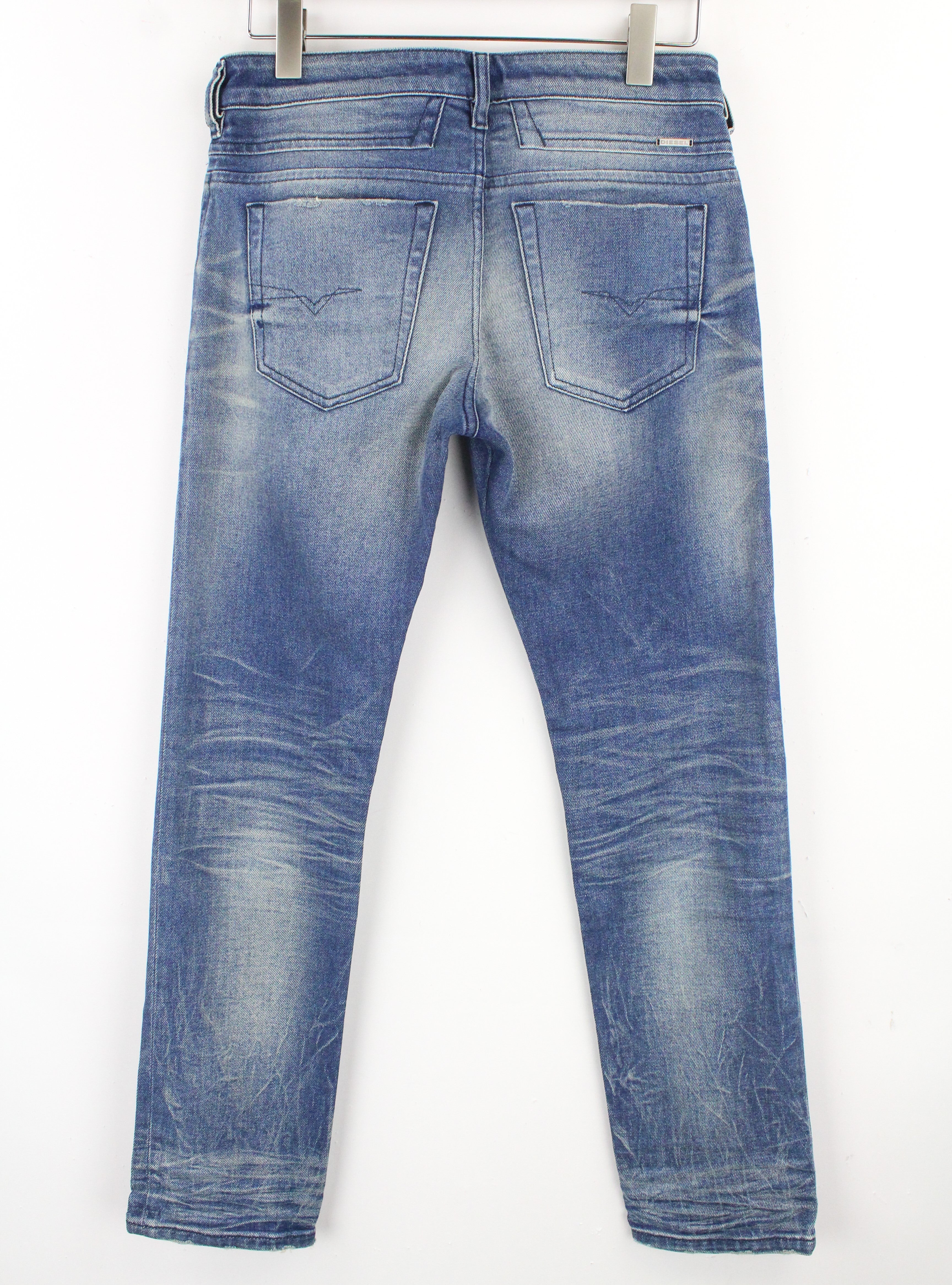 DIESEL D-Bazer 0090D Men's Jeans W28/L30 Tapered Blue Stretch Cotton Urban