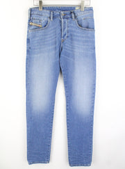 DIESEL  D-Bazer 087AQ Men's Jeans W28/L32 Light Blue Taper Fit Stretch Jeans