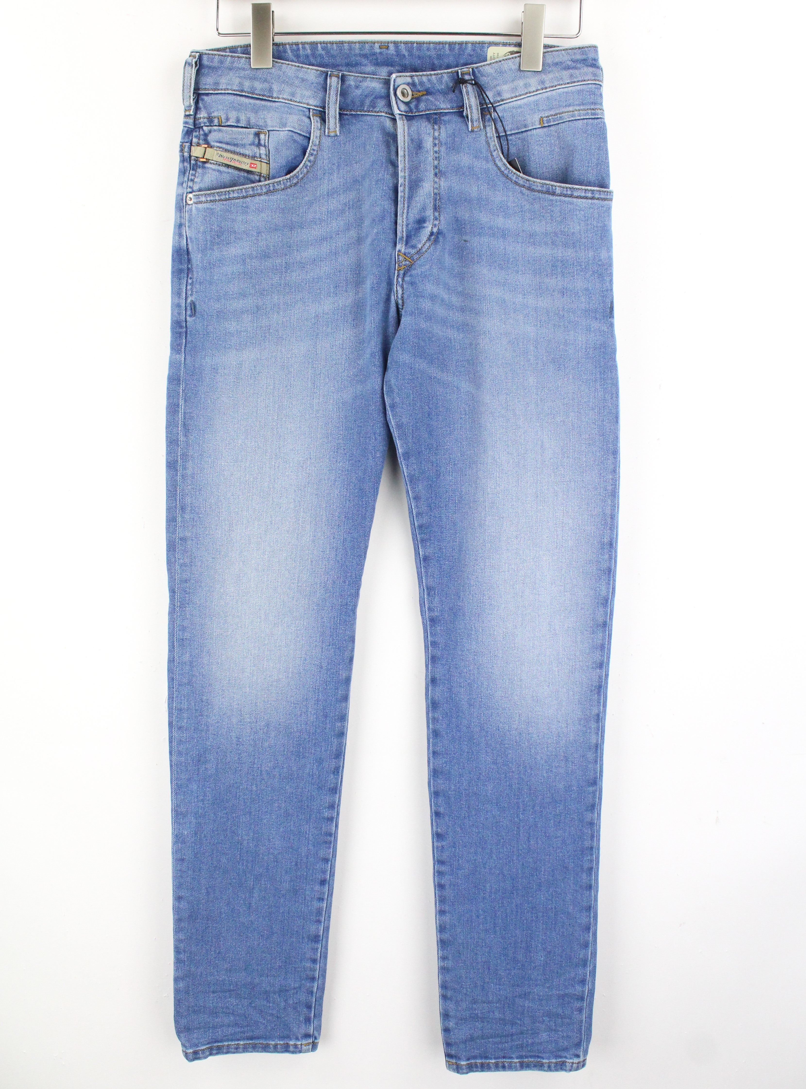 DIESEL  D-Bazer 087AQ Men's Jeans W28/L32 Light Blue Taper Fit Stretch Jeans