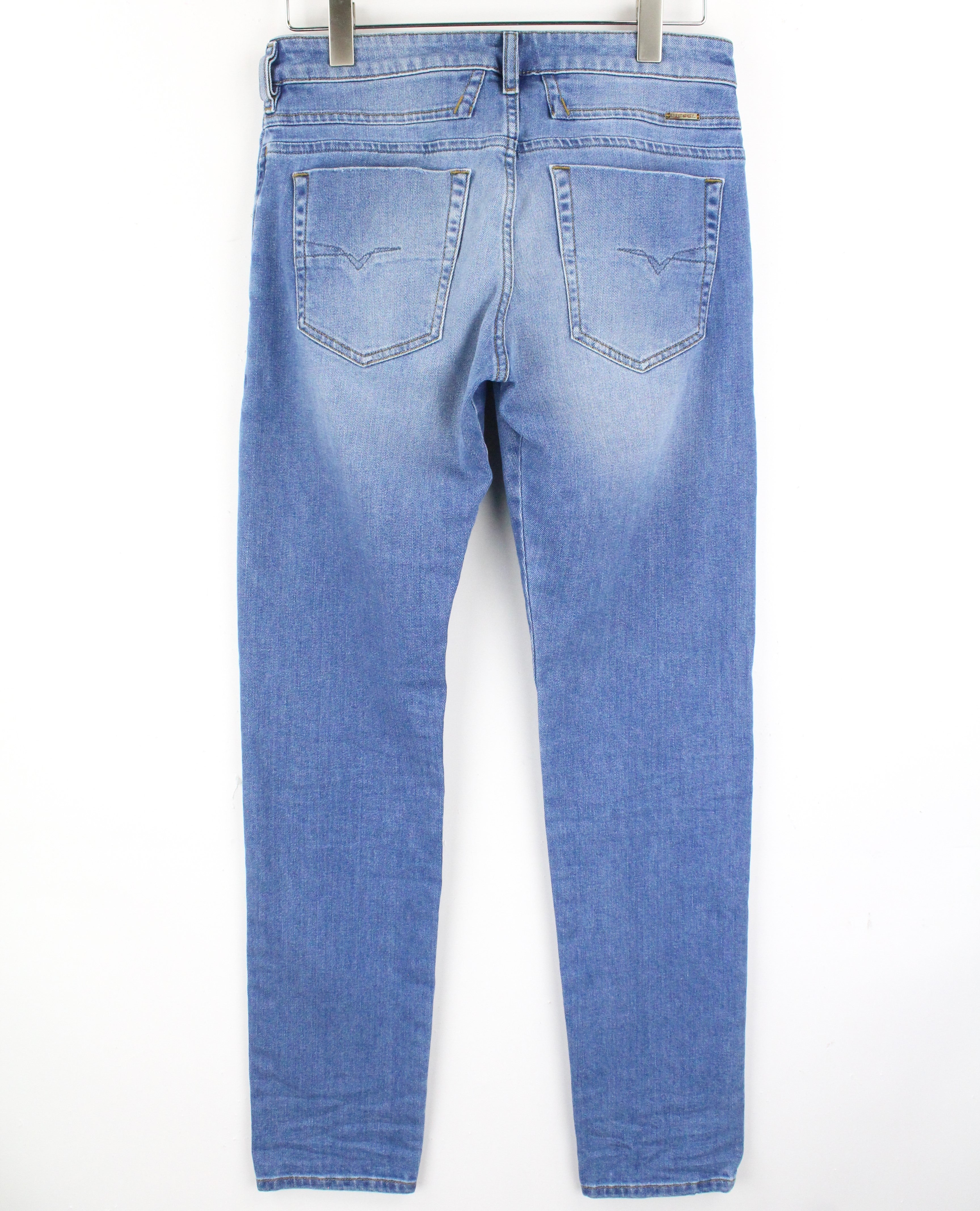 DIESEL  D-Bazer 087AQ Men's Jeans W28/L32 Light Blue Taper Fit Stretch Jeans