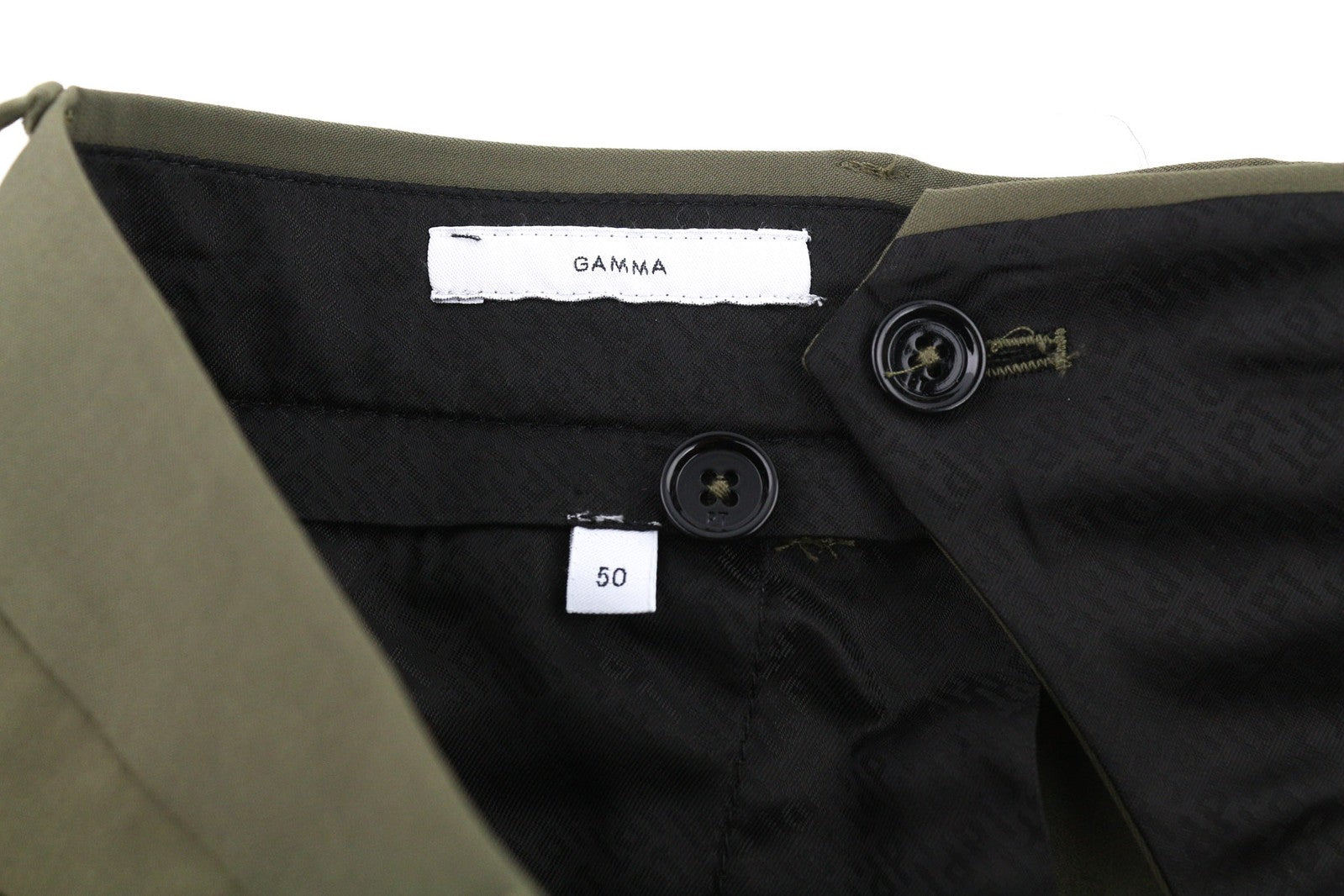 PT TORINO Gamma Mens Trousers 50 Khaki Stretchy Zip Fly Pockets Slim Cargo