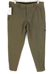 PT TORINO Gamma Mens Trousers 52 Khaki Stretchy Zipper Pockets Slim Cargo
