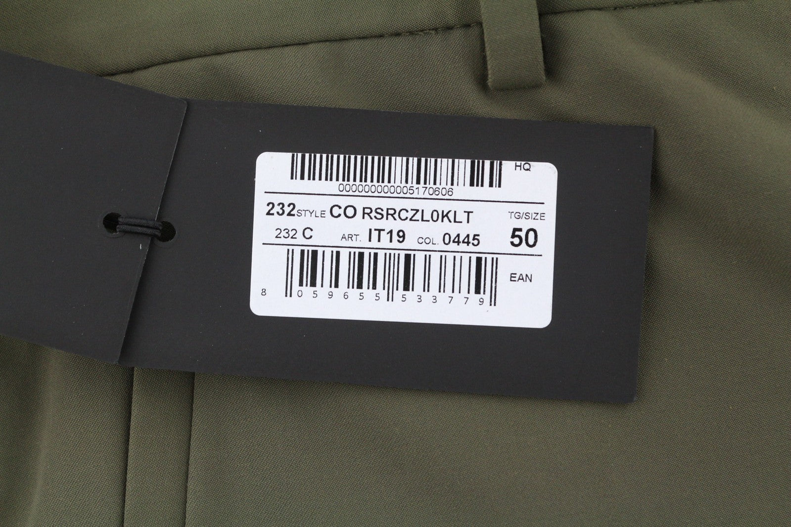 PT TORINO Gamma Mens Trousers 50 Khaki Stretchy Zipper Pockets Slim Cargo