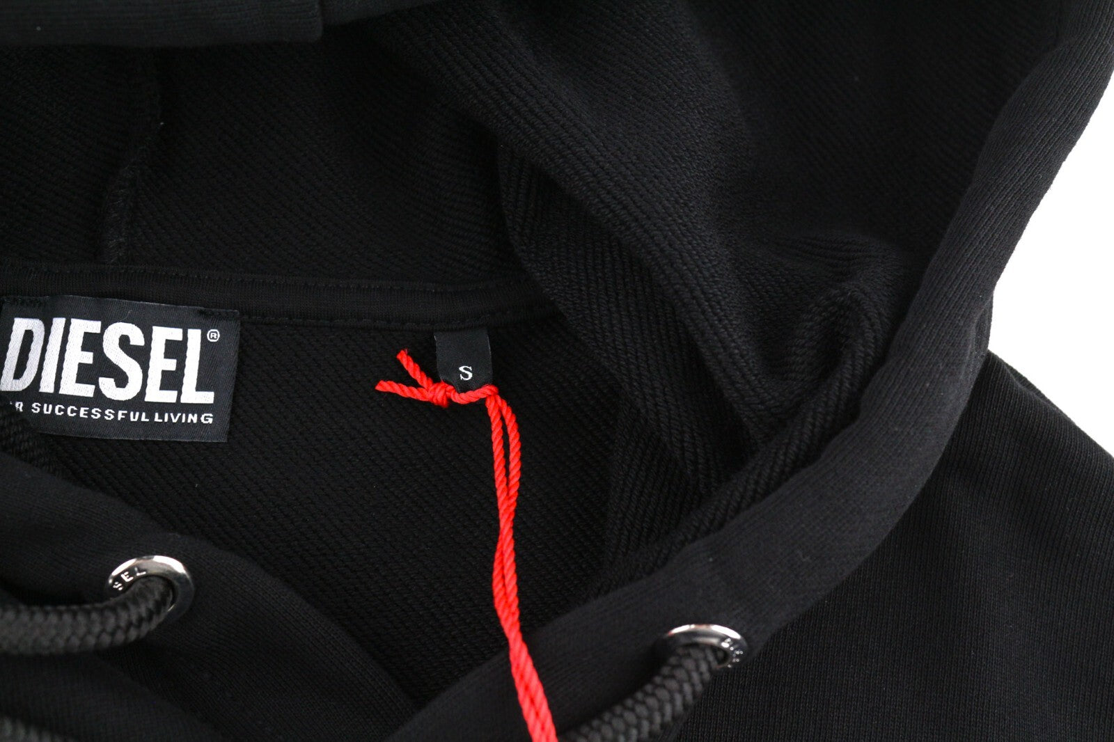 DIESEL D-Ilse TR Womens Dress S Black Long Sleeve Hooded Front Back RRP€160