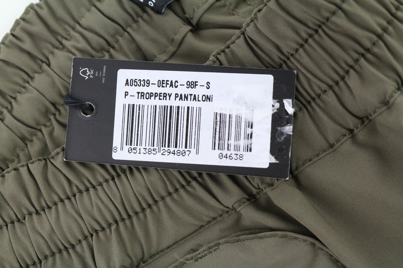 DIESEL P-Troppery Women Trousers S Capri Cargo Patch Pockets Green RRP€195