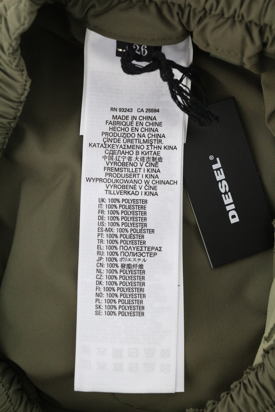 DIESEL P-Troppery Women Trousers S Capri Cargo Patch Pockets Green RRP€195