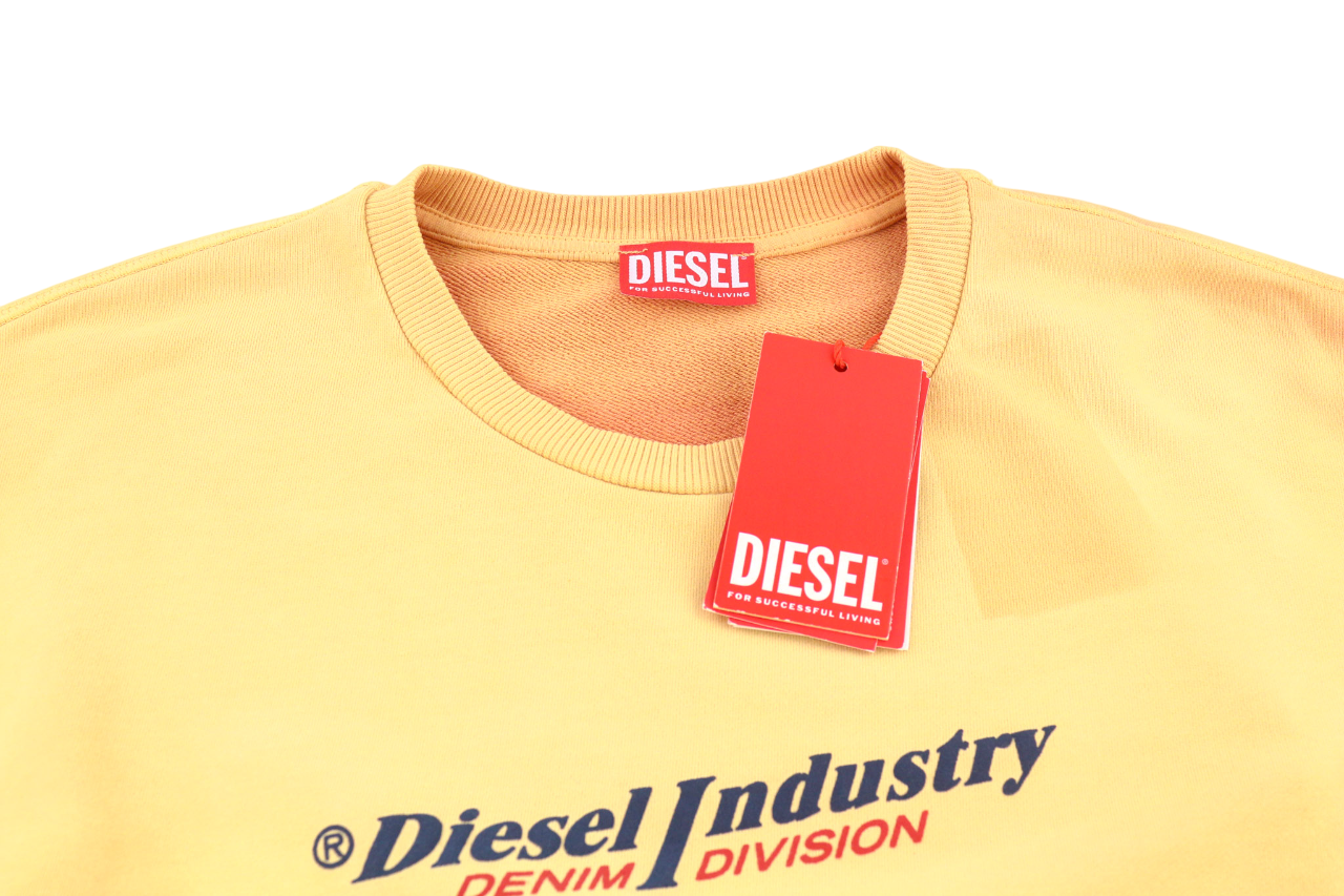 DIESEL D-Robbie-Ind Womens Dress XS Long Sleeves Crew Collar Front Mini