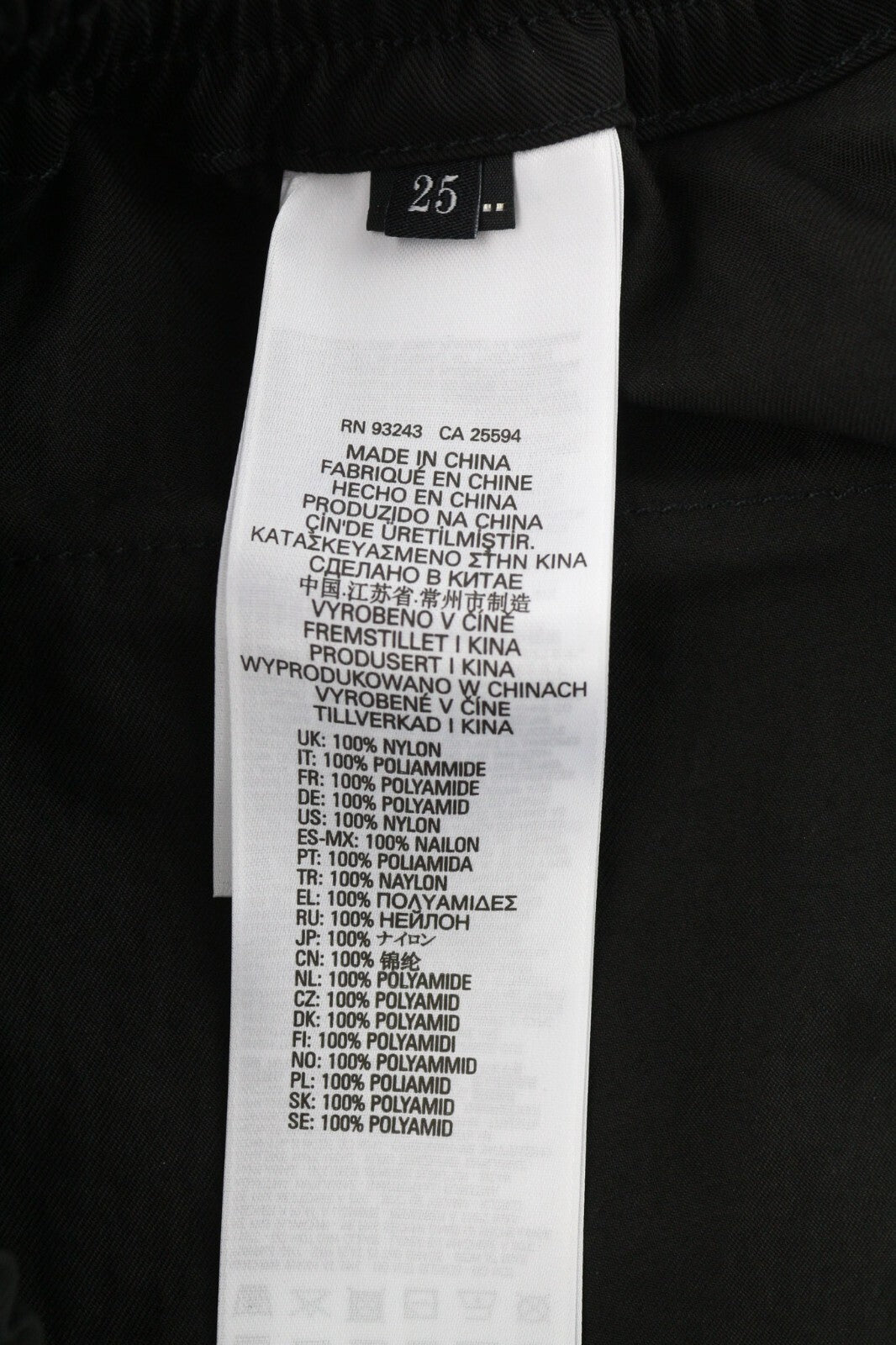 DIESEL O-Mirta-NL Womens Skirt W25 Black Elastic Waist Patch Pockets Zip RRP€275