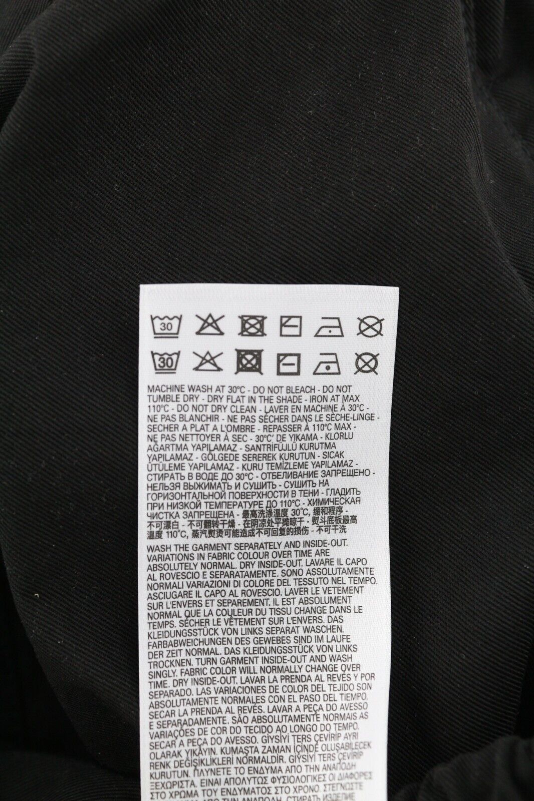 DIESEL O-Mirta-NL Womens Skirt W27 Black Elastic Waist Patch Pockets Zip RRP275