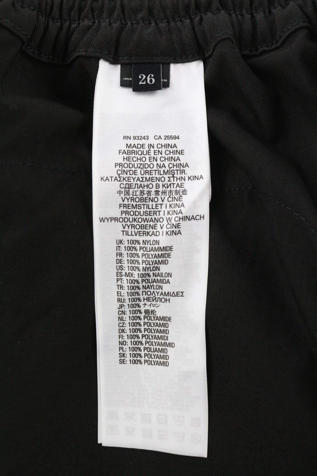 DIESEL O-Mirta-NL Womens Skirt W26 Black Elastic Waist Patch Pockets Zip RRP275