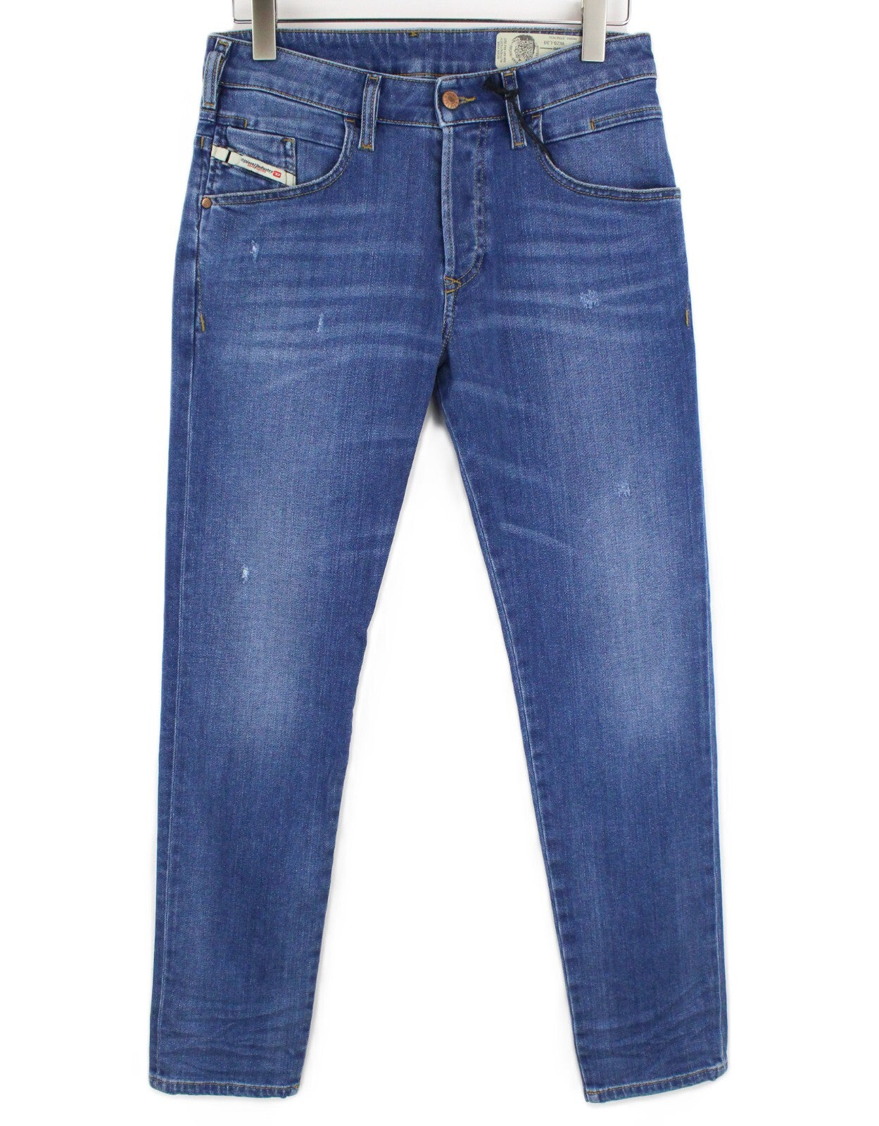 DIESEL  D-Bazer 083AX Men's Jeans W29/L30 Blue Distressed Stretch Cotton Taper