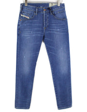 DIESEL  D-Bazer 083AX Men's Jeans W29/L30 Blue Distressed Stretch Cotton Taper