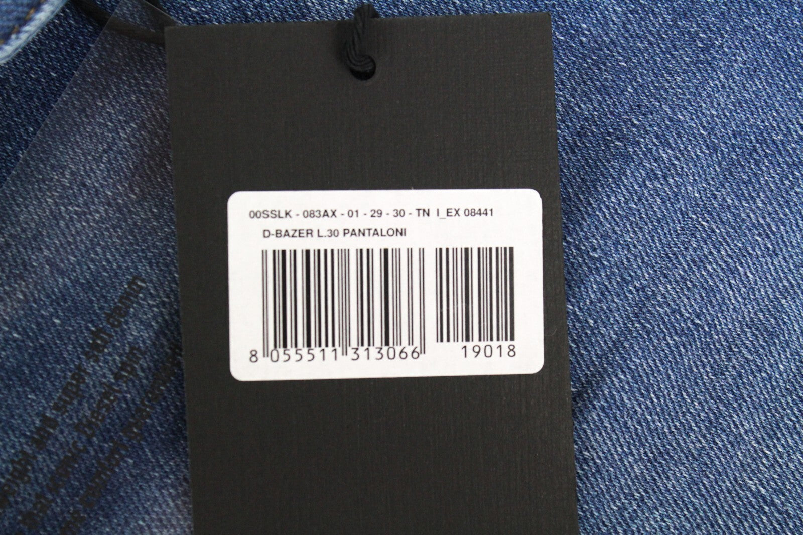 DIESEL  D-Bazer 083AX Men's Jeans W29/L30 Blue Distressed Stretch Cotton Taper