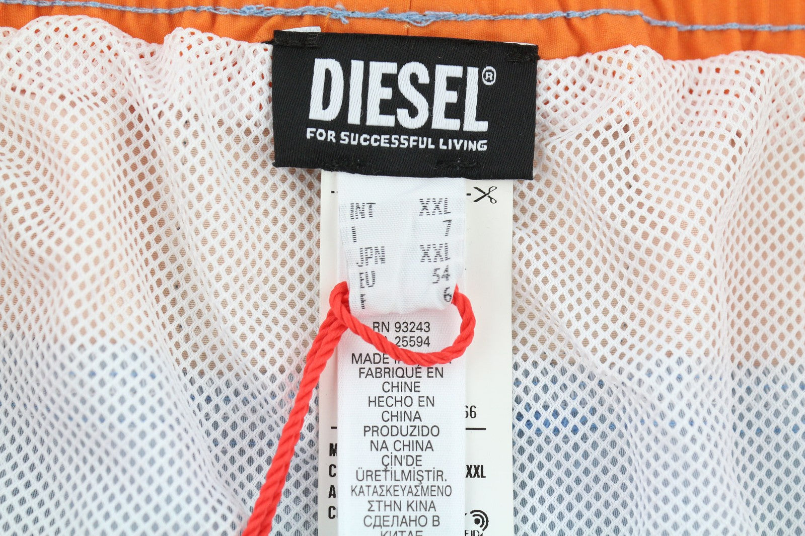 DIESEL BMBX-Wave-YK Mens Swimwear 2XL Beach Boxer Shorts Elastic Waist RRP€75