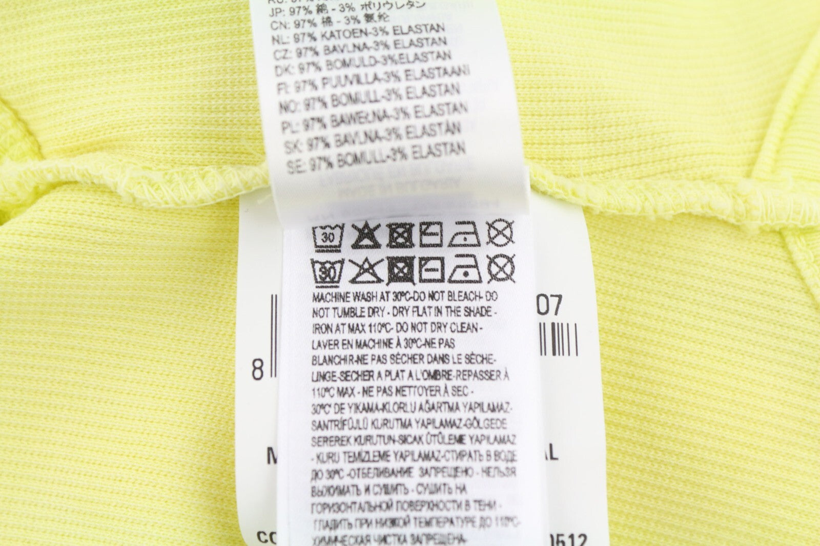 DIESEL T-Holdy Womens T-Shirt with Belt S Yellow Buttoned Crew Collar RRP€300