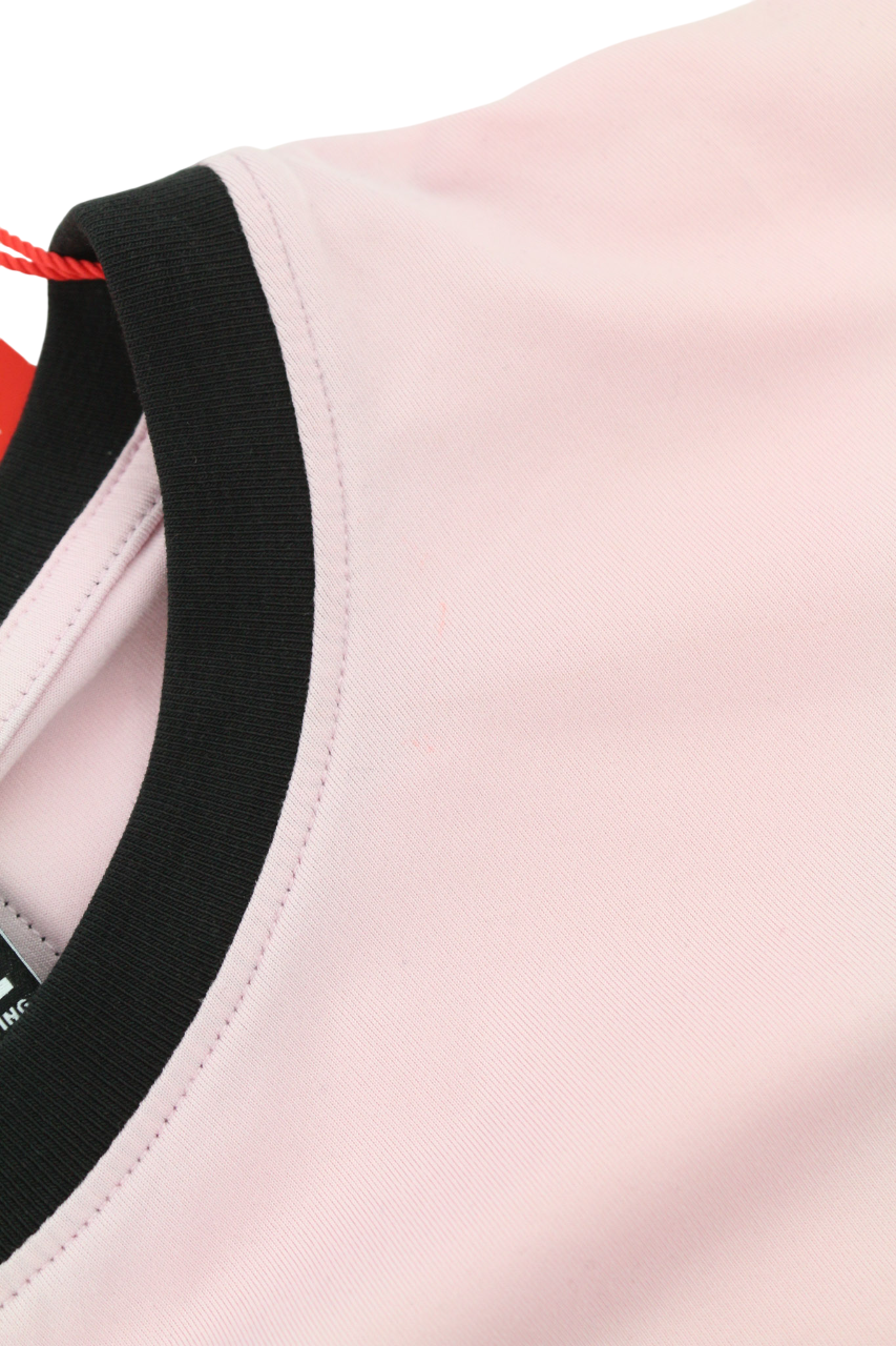 DIESEL Awtee-Boursty-WT1 Womens T-Shirt M Pink Short Sleeve Crew Cropped RRP€65