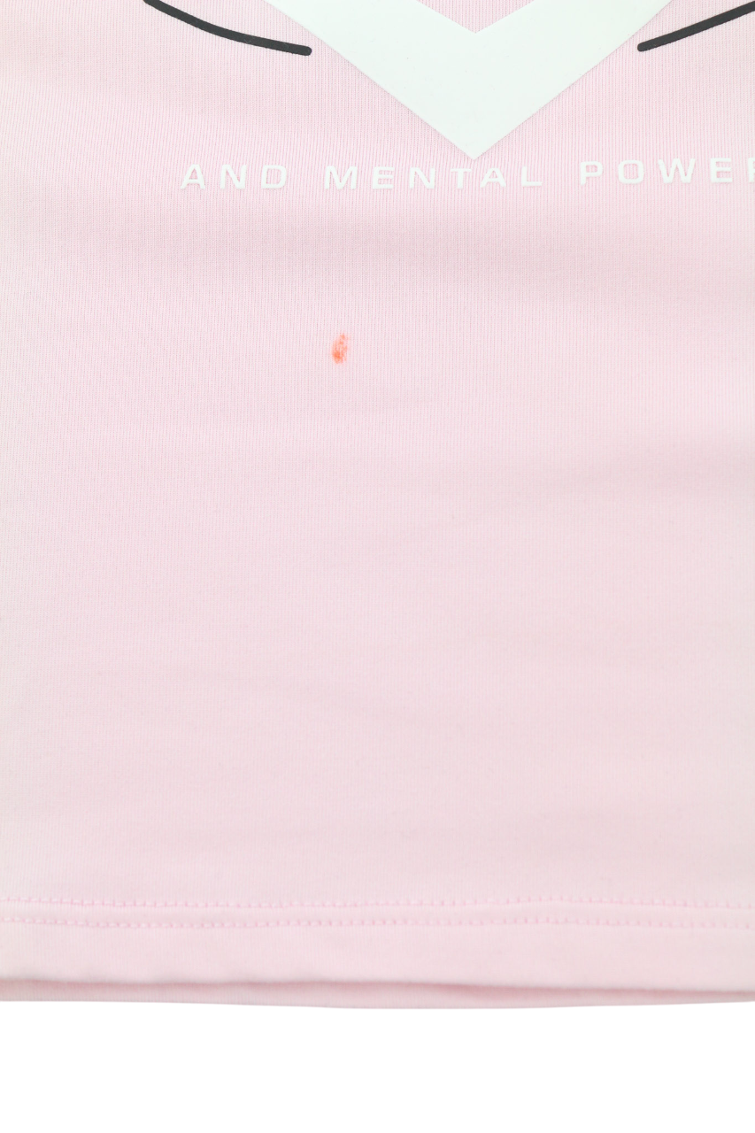 DIESEL Awtee-Boursty-WT1 Womens T-Shirt M Pink Short Sleeve Crew Cropped RRP€65