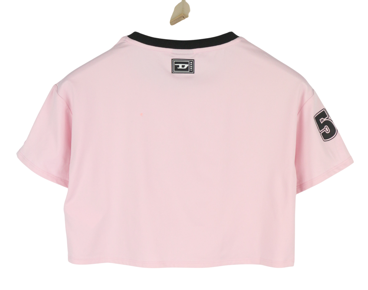 DIESEL Awtee-Boursty-WT1 Womens T-Shirt M Pink Short Sleeve Crew Cropped RRP€65