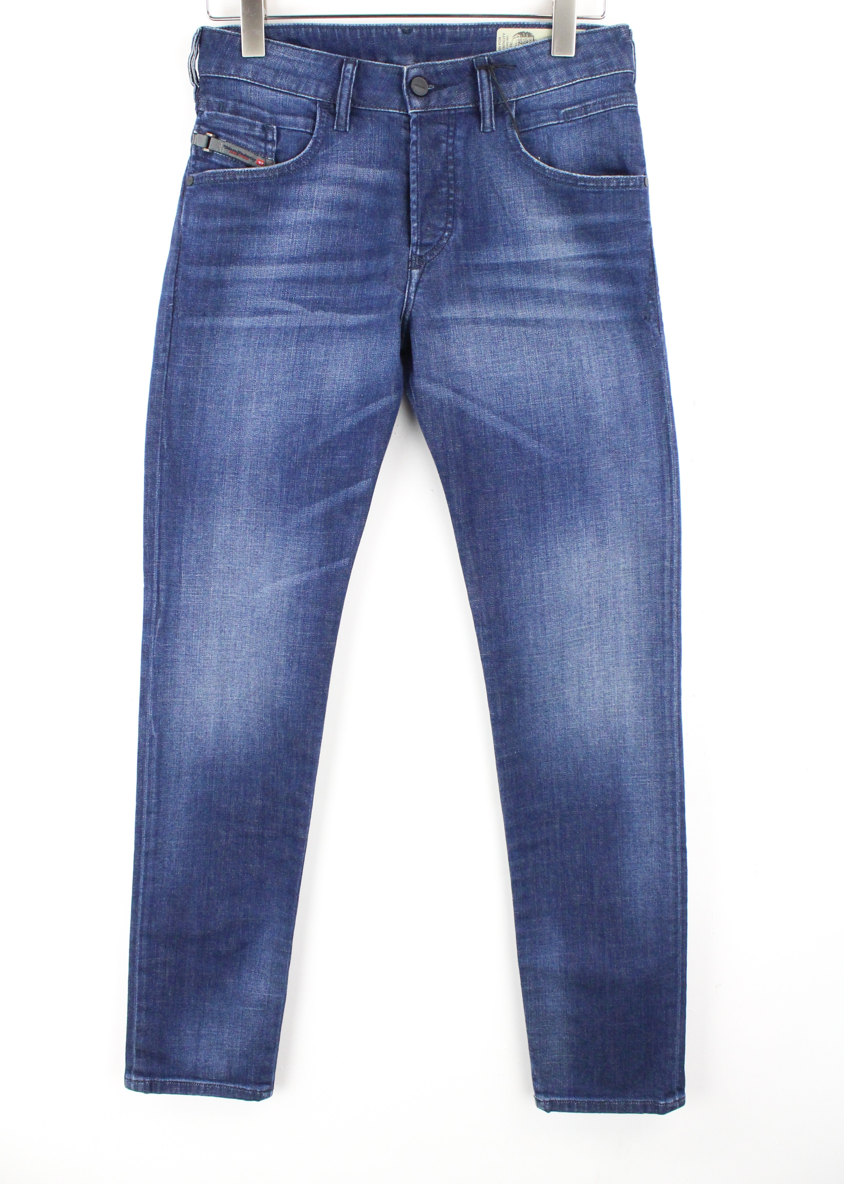 DIESEL  D-Bazer 084GR Men's Jeans W27/L32 Tapered Fit Stretch Cotton Blue Denim