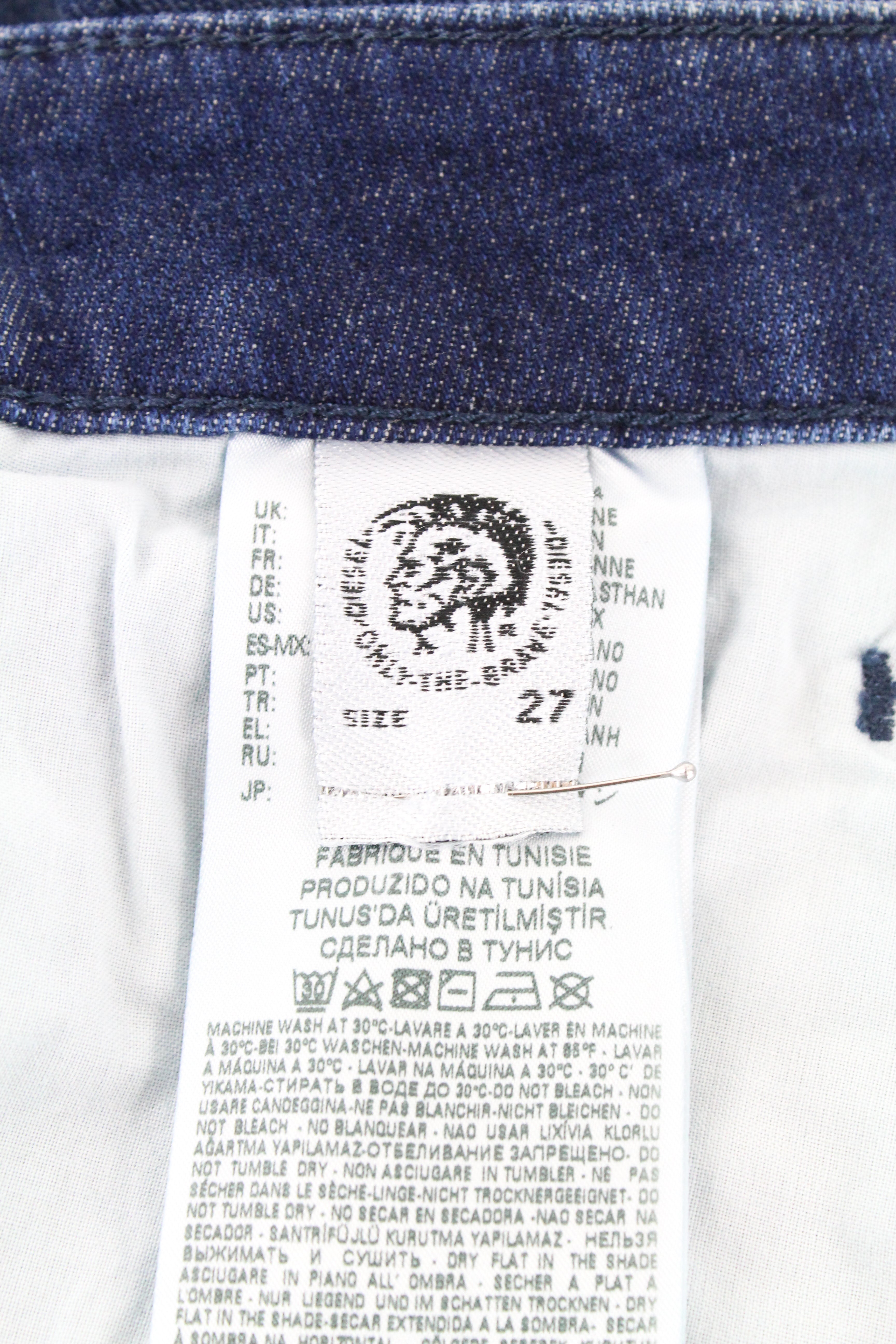 DIESEL  D-Bazer 084GR Men's Jeans W27/L32 Tapered Fit Stretch Cotton Blue Denim